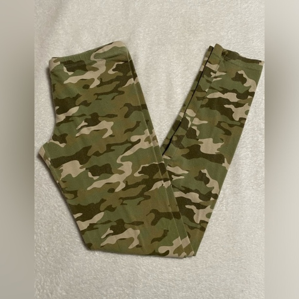SO Kids  Green Camouflage Leggings